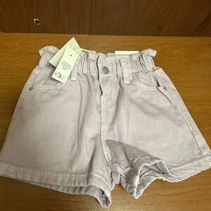 Zara 2pc Lilac Paperbag Waist Shorts with coordinated top